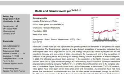 Aktieanalys av Media and Games Invest