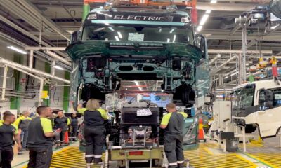 Tung lastbil med eldrift monteras hos Volvo