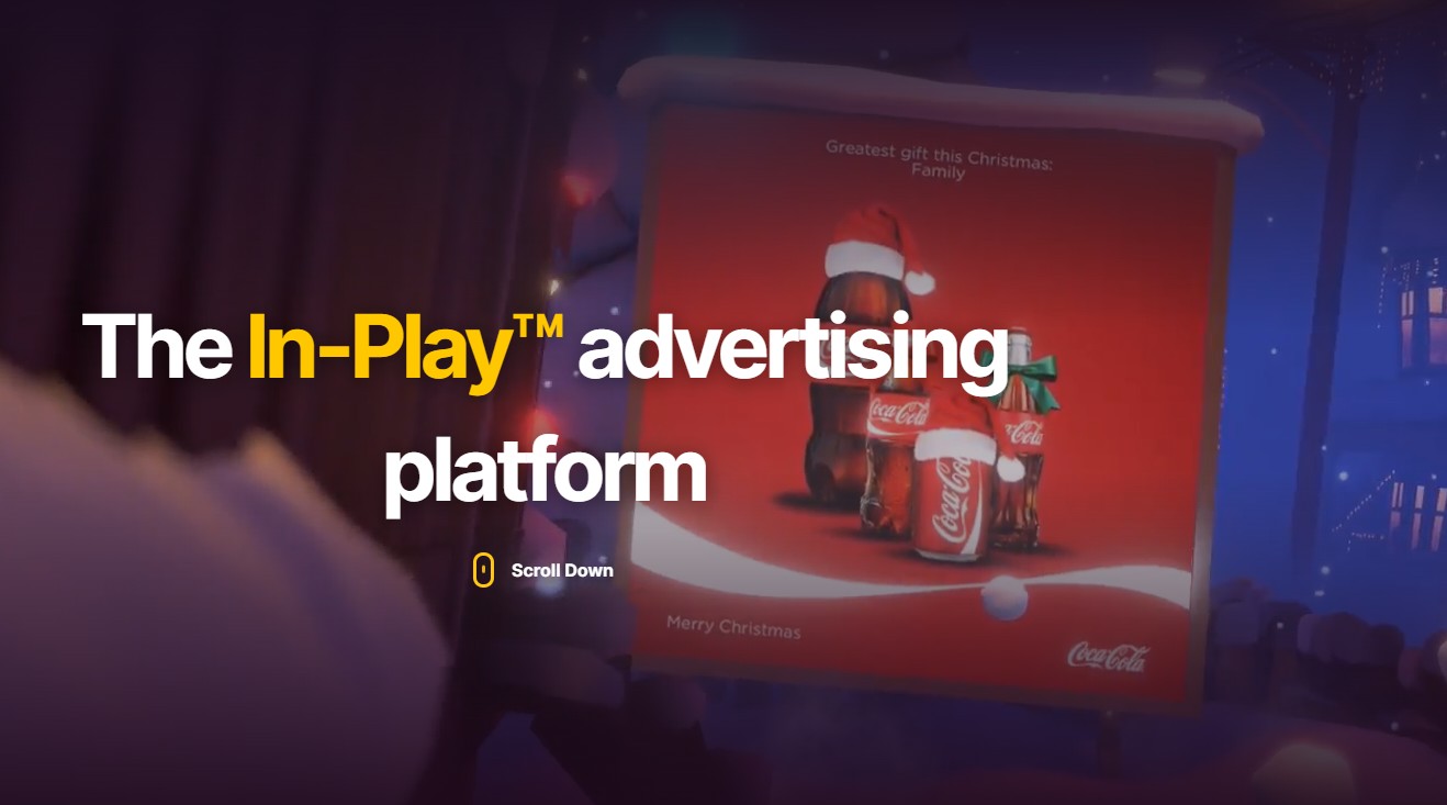 In-Play från Adverty visar annons i spel