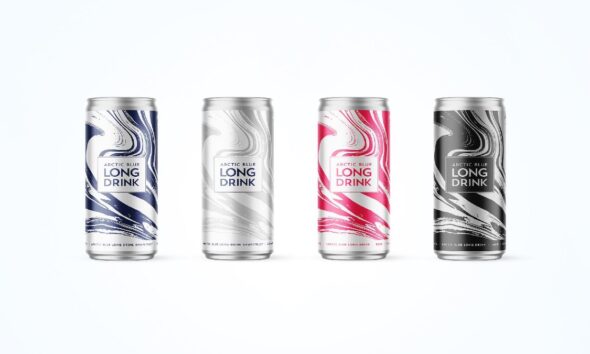 Arctic Blue Beverages long drink