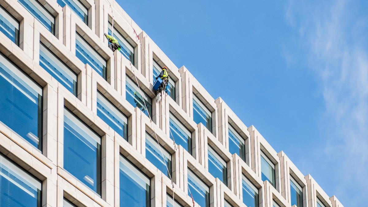 Byggnad i London som tillhör Skanska