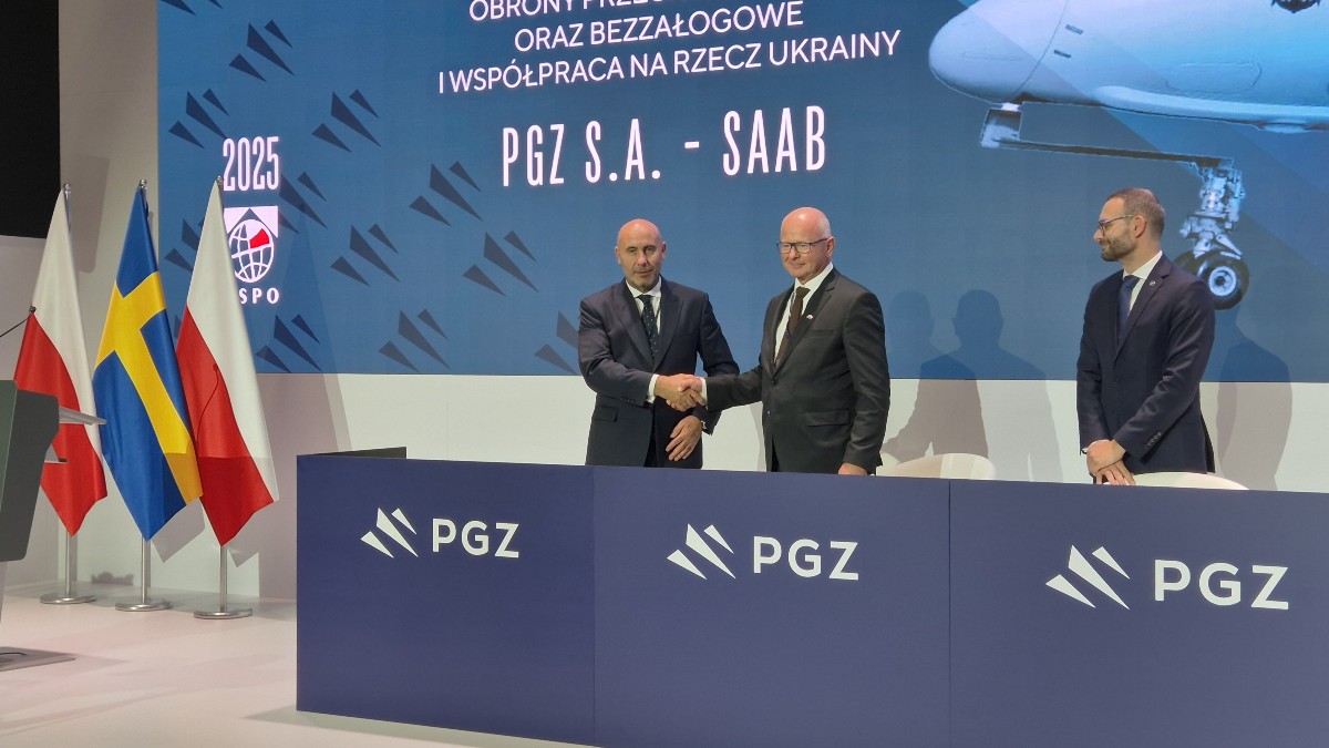 Saab och PGZ skriver avtal i Polen