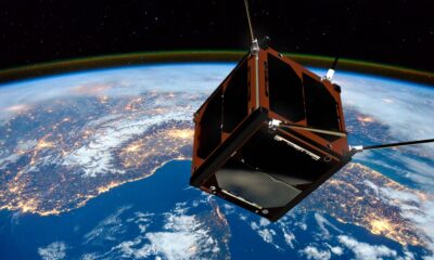 Nanosatellit från GomSpace i rymden
