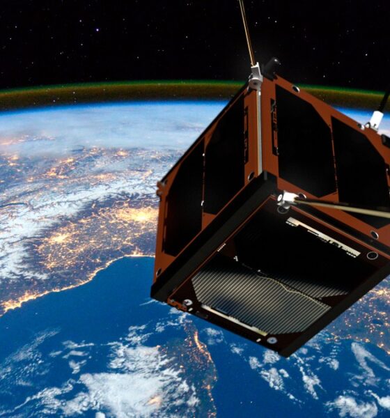 Nanosatellit från GomSpace i rymden