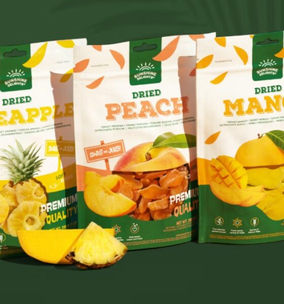 Förpackningar med torkad frukt från Dellia