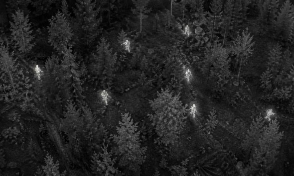 Militärer sedda från IR-kamera