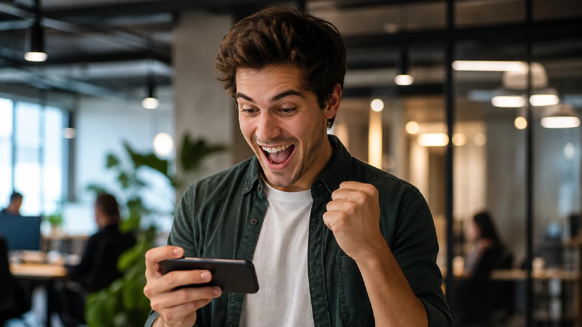 Spelar mobilspel